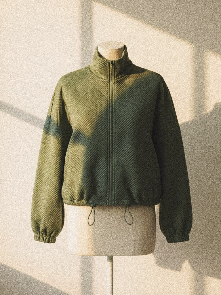 Bomber Zippé "Urban Chic" - Col Montant