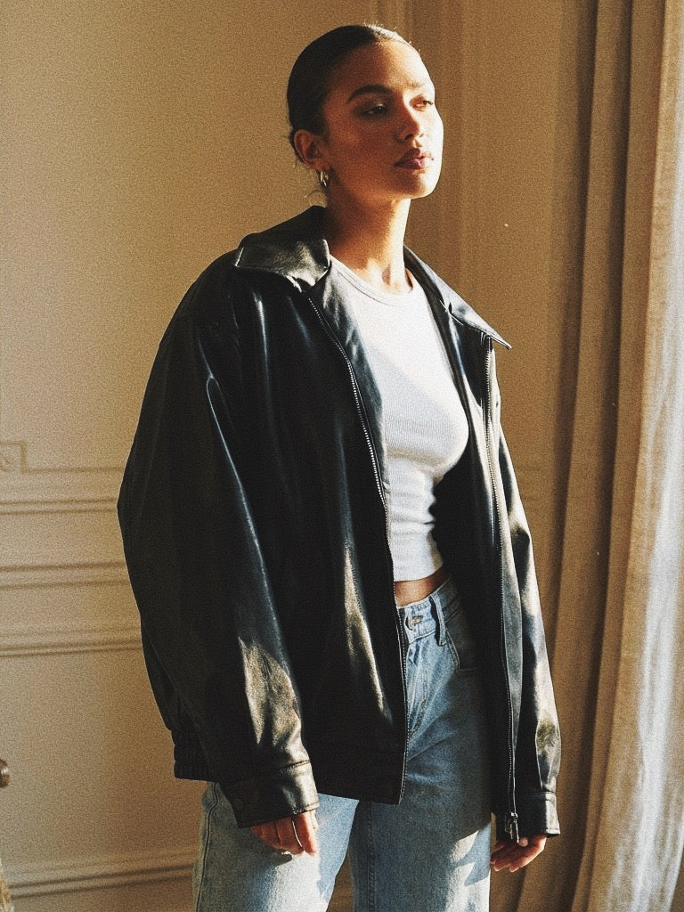 Blouson Motard "L'Audacieux" - Cuir Vegan