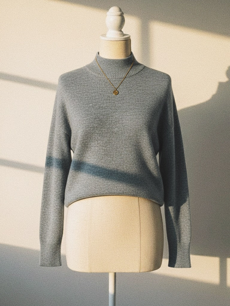 Pull Col Montant "Douceur d'Automne" - Coupe Loose