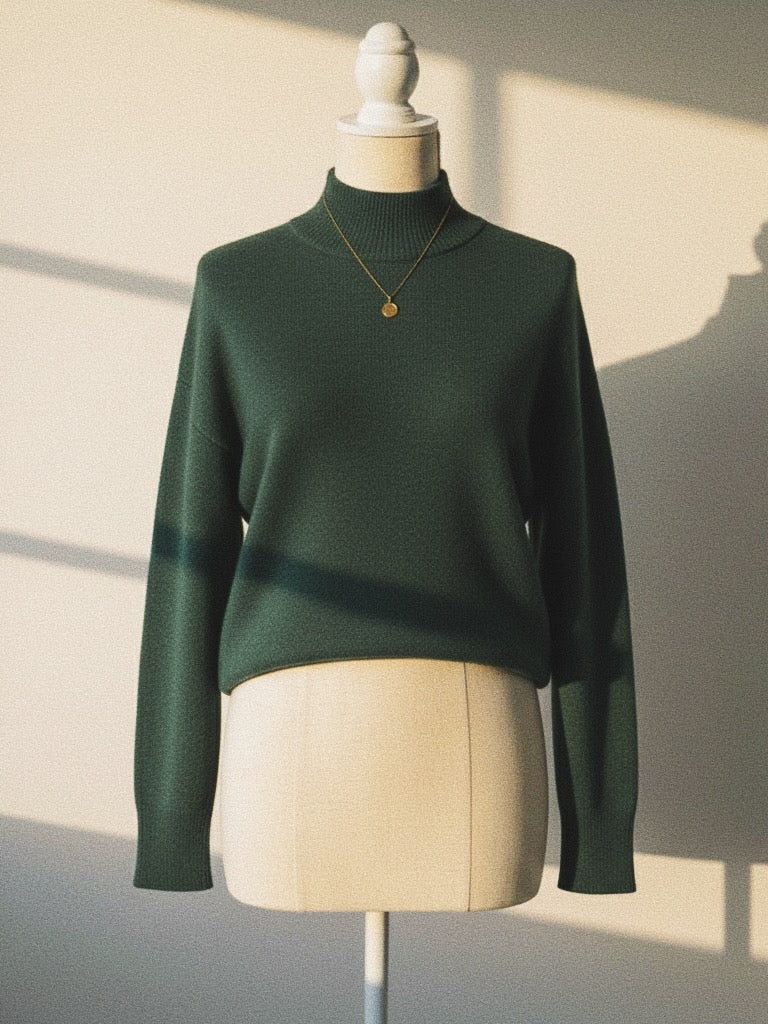 Pull Col Montant "Douceur d'Automne" - Coupe Loose